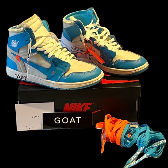 Off—-White x Air Jordan 1 Retro High OG UNC - Picture 1 of 16
